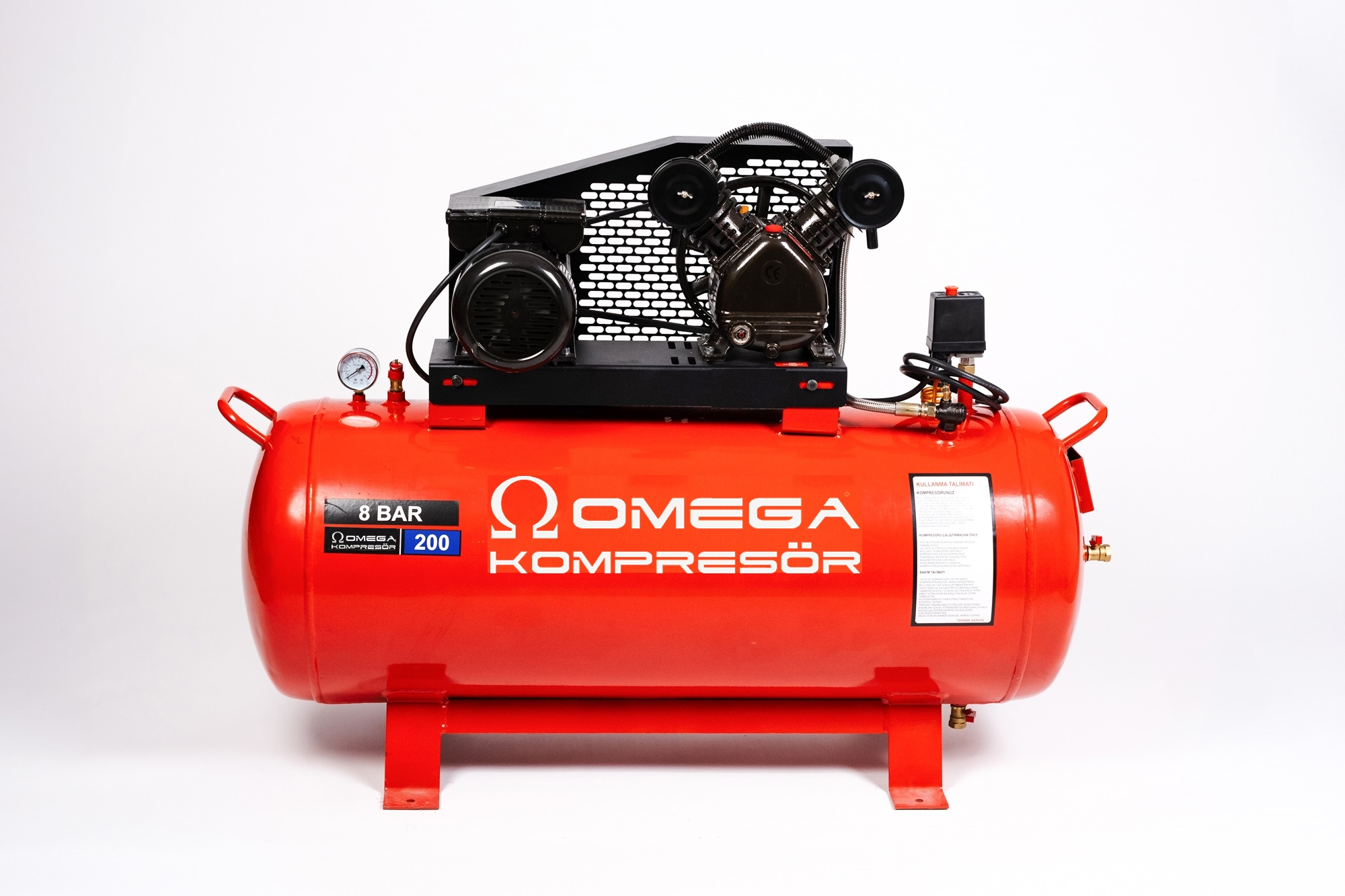 200 LİTRE PİSTONLU KOMPRESÖR